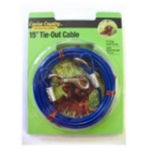 Westminster Pet Products 223852 15 ft. Pet Expert Light Weight Tie-Out Cable for Dogs; Blue 223852 - main